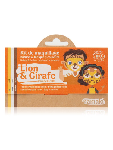 Namaki Color Face Painting Kit Lion & Giraffe комплект за деца 1 бр.