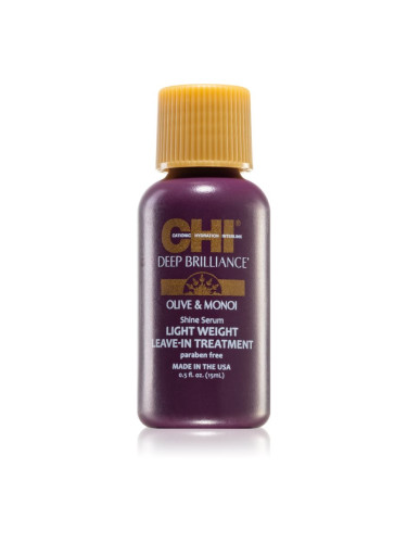 CHI Brilliance Shine Serum Lightweight Leave-in Ttreatment лек серум за блясък и мекота на косата 15 мл.