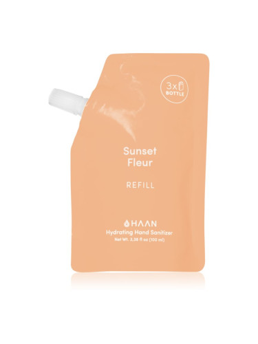 HAAN Hand Care Sunset Fleur спрей за почистване на ръце с антибактериална добавка резервен пълнител 100 мл.