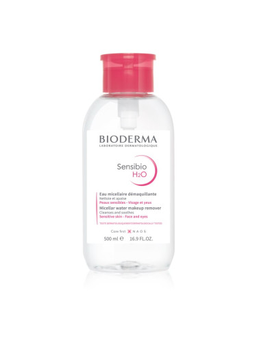 Bioderma Sensibio H2O мицеларна вода за чувствителна кожа с дозатор 500 мл.