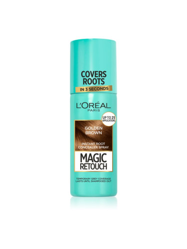 L’Oréal Paris Magic Retouch спрей за мигновено прикриване на израснала коса цвят Golden Brown 75 мл.