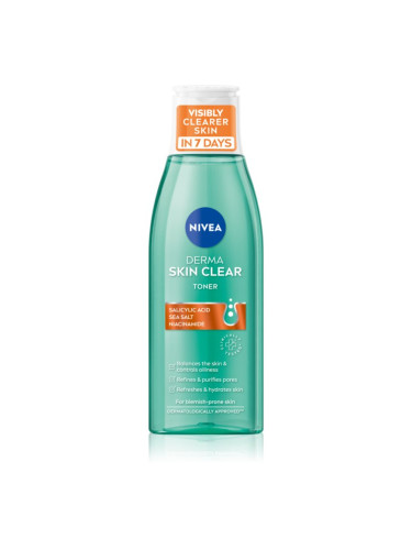Nivea Derma Skin Clear почистваща вода за лице 200 мл.