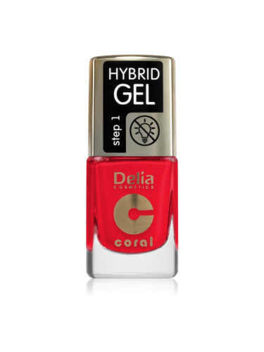Delia Cosmetics Coral Hybrid Gel гел лак за нокти без използване на UV/LED лампа цвят 119 11 мл.