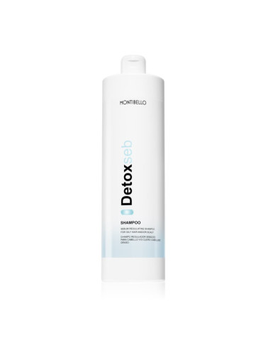 Montibello DetoxSeb Sebum Regulating Shampoo нормализиращ шампоан за мазен и раздразнен скалп 1000 мл.