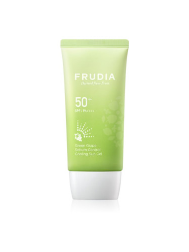 Frudia Sun Green Grape Sebum Control слънцезащитен хидратиращ гел за смесена и мазна кожа SPF 50+ 50 гр.
