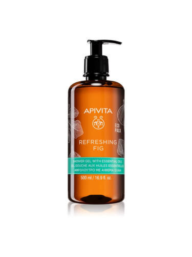 Apivita Refreshing Fig освежаващ душ гел с есенциални масла 500 мл.