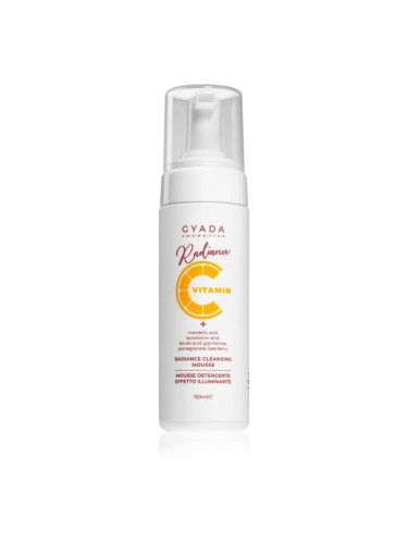 Gyada Cosmetics Radiance Vitamin C пяна за почистване и премахване на грим 150 мл.