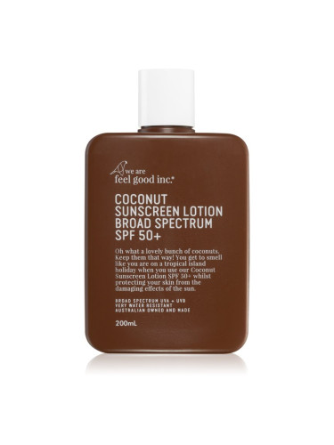 We Are Feel Good Inc. Coconut слънцезащитен крем SPF 50+ 200 мл.