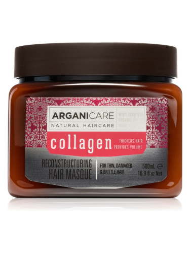 Arganicare Collagen Reconstructuring Hair Masque регенерираща маска за коса 500 мл.