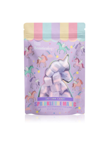 Baylis & Harding Beauticology Unicorn пенливо кубче за вана аромати Unicorn Candy 200 гр.