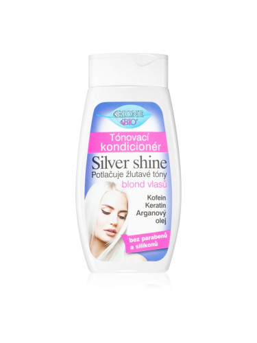 Bione Cosmetics Silver Shine хидратиращ балсам, неутрализиращ жълтеникавите оттенъци 260 мл.