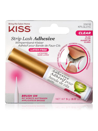 KISS Strip Lash Adhesive прозрачно лепило за изкуствени мигли 5 гр.