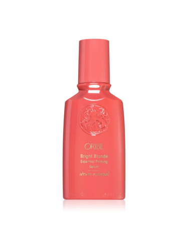 Oribe Bright Blonde Essential Priming Serum озаряващ серум за топлинно третиране на косата 100 мл.