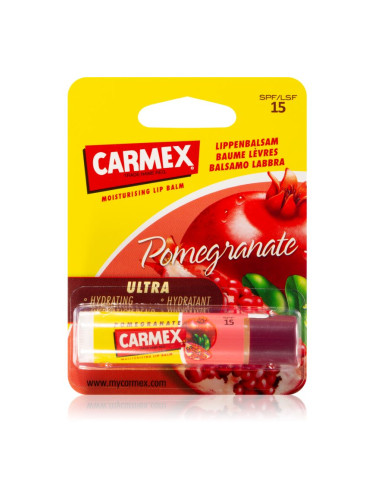 Carmex Pomegranate хидратиращ балсам за устни в тубичка SPF 15 4.25 гр.
