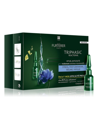 René Furterer Triphasic Reactional цялостна грижа при реактивен косопад 12x5 мл.