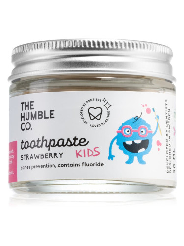 The Humble Co. Natural Toothpaste Kids натурална детска паста за зъби с аромат на ягода 50 мл.