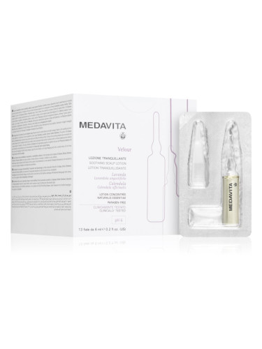 Medavita Velour Soothing Scalp Lotion интензивна изглаждаща грижа За коса 12x6 мл.