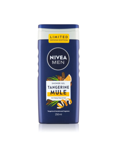 Nivea Men Tangerine Mule душ-гел за лице, тяло и коса 250 мл.