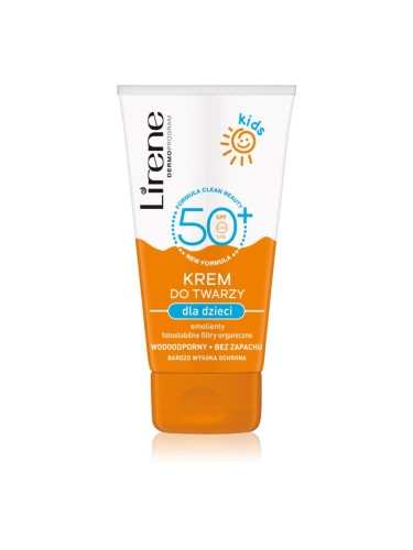 Lirene Sun Kids защитен крем за лице водоустойчив за деца  50 мл.