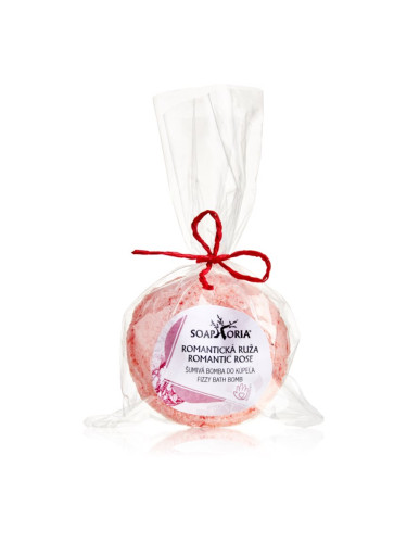 Soaphoria Romantic Rose Fizzy Bath Bomb антистресов комплект за вана с регенериращ ефект 85 гр.