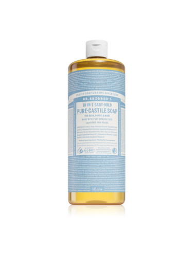 Dr. Bronner’s Baby-Mild течен универсален сапун без парфюм 945 мл.