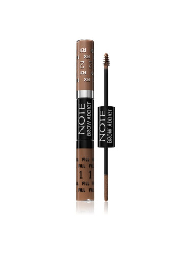 Note Cosmetique Brow Addict гел за оформяне на вежди цвят 01 Dark Blonde 2x5 мл.