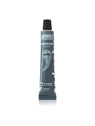 andmetics Professional Brow & Lash Tint боя за вежди и мигли цвят Graphit 20 мл.