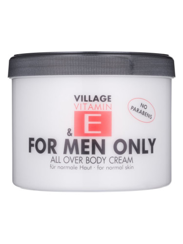 Village Vitamin E For Men Only крем за тяло за мъже без парабени 500 мл.