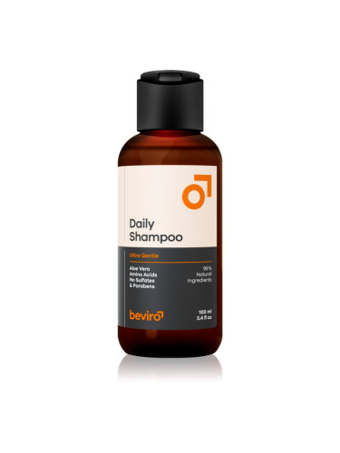 Beviro Daily Shampoo Ultra Gentle шампоан за мъже с алое вера 100 мл.