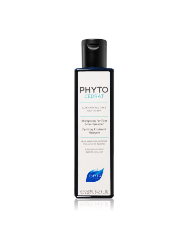 Phyto Phytocédrat Purifying Treatment Shampoo подсилващ шампоан за мазна кожа на скалпа 250 мл.