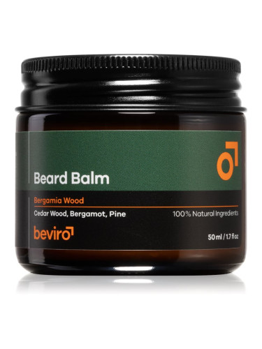 Beviro Beard Balm Bergamia Wood балсам за брада за мъже 50 мл.