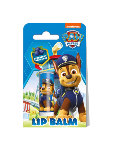 Nickelodeon Paw Patrol Lip Balm балсам за устни за деца Blueberry 4,4 гр.