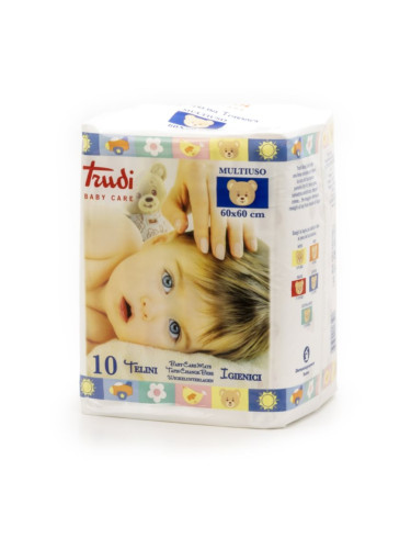 Trudi Baby Care еднократни подложки за смяна на пелените 60x60 cm 10 бр.