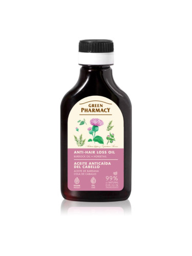 Green Pharmacy Horsetail Burdock Oil масло от репей против косопад 100 мл.