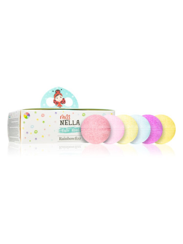 Miss Nella Rainbowfizz пенлива топка за вана за деца над 3 г. 6 бр.