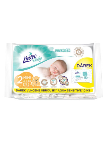 Linteo Baby Premium Mini еднократни пелени 3-6kg 5 бр.
