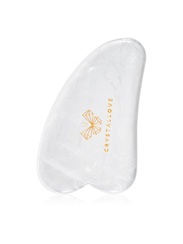 Crystallove Clear Quartz Gua Sha масажно приспособление 1 бр.