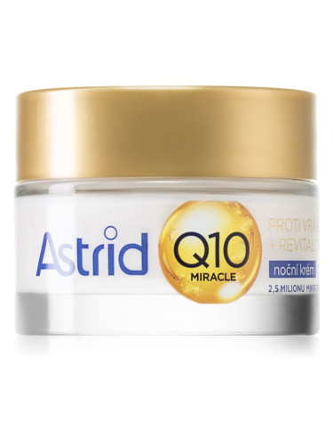 Astrid Q10 Miracle нощен крем против всички признаци на стареене с коензим Q 10 50 мл.