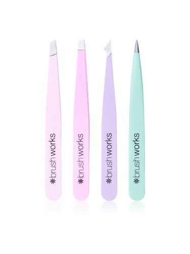 Brushworks Tweezer Set Pastel комплект пинсети