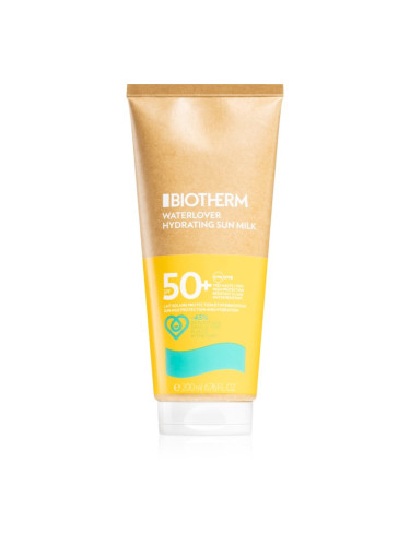Biotherm Waterlover Hydrating Sun Milk SPF50+ мляко за загар SPF 50+ 200 мл.