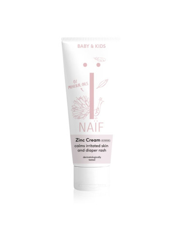 Naif Baby & Kids Zinc Cream крем против подсичане за деца от раждането им без парфюм 75 мл.