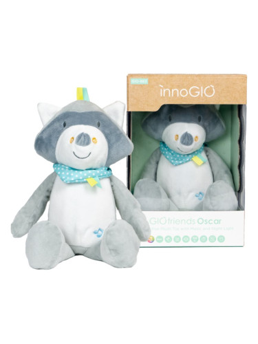 innoGIO GIOfriends Interactive Plush Toy играчка за заспиване с мелодия Oscar 1 бр.