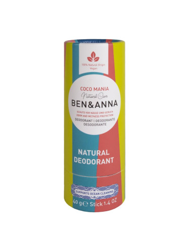 BEN&ANNA Natural Deodorant Coco Mania дезодорант стик 40 гр.