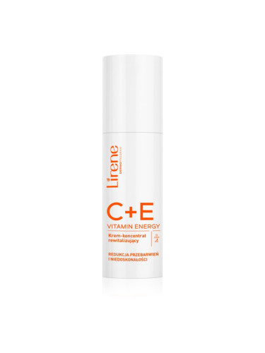 Lirene Vitamin C+E високо концентриран ревитализиращ крем за уморена кожа с витамини C и Е 40 мл.