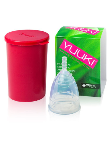 Yuuki Classic 1 + cup менструална чаша размер small (⌀ 41 mm, 14 ml) 1 бр.