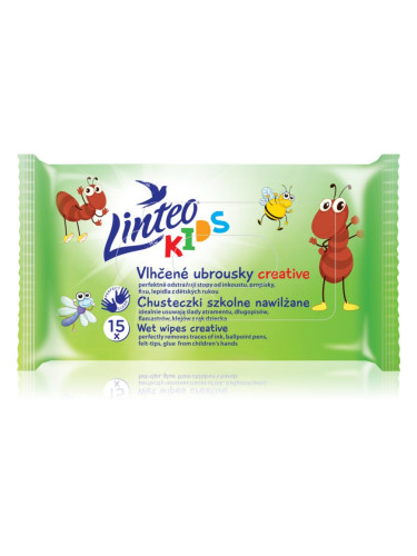 Linteo Kids Creative мокри кърпички за деца 15 бр.