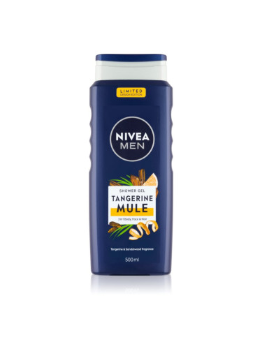 Nivea Men Tangerine Mule душ-гел за лице, тяло и коса 500 мл.