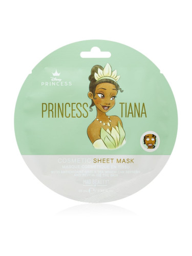 Mad Beauty Disney Princess Tiana антиоксидантна платнена маска 25 мл.
