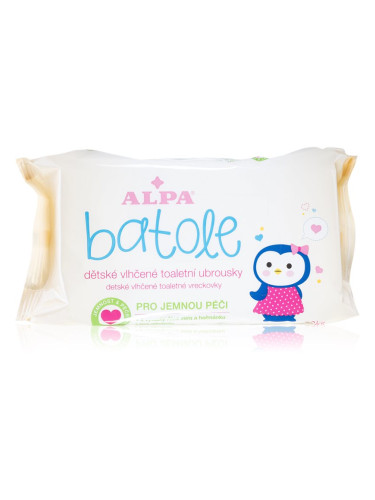 Alpa Toddler Wet wipes нежни мокри кърпички за бебета за чувствителна кожа 72 бр.