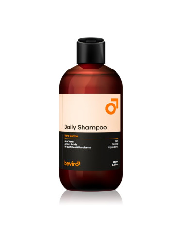 Beviro Daily Shampoo Ultra Gentle шампоан за мъже с алое вера Ultra Gentle 250 мл.